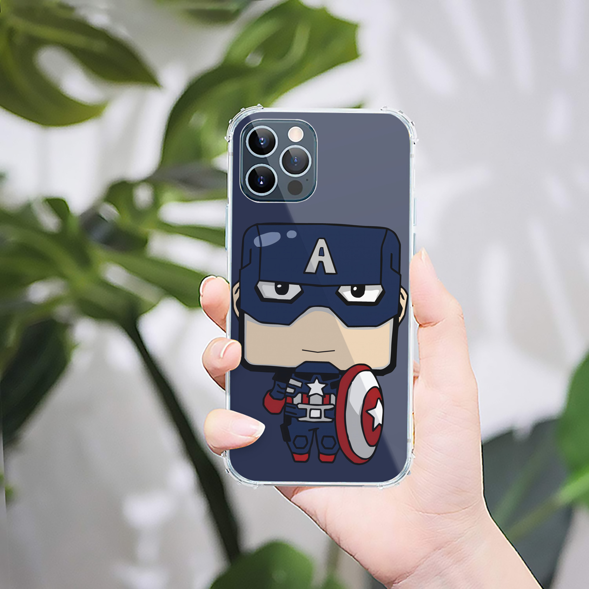 （画像用） アベンジャーズ The Avengers 【iPhone 12シリーズ対応】透明スマホケース（クリアソフトケース）